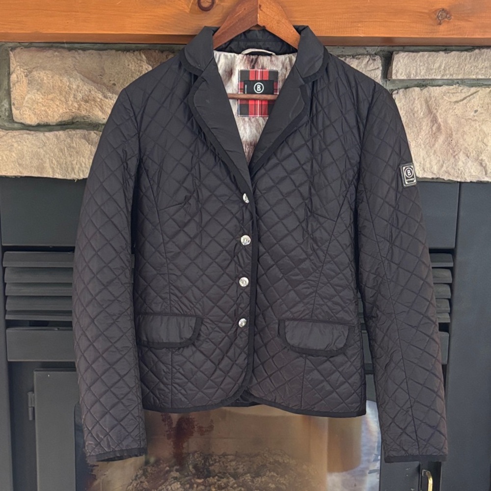 Bogner Black Quilted Women's Blazer